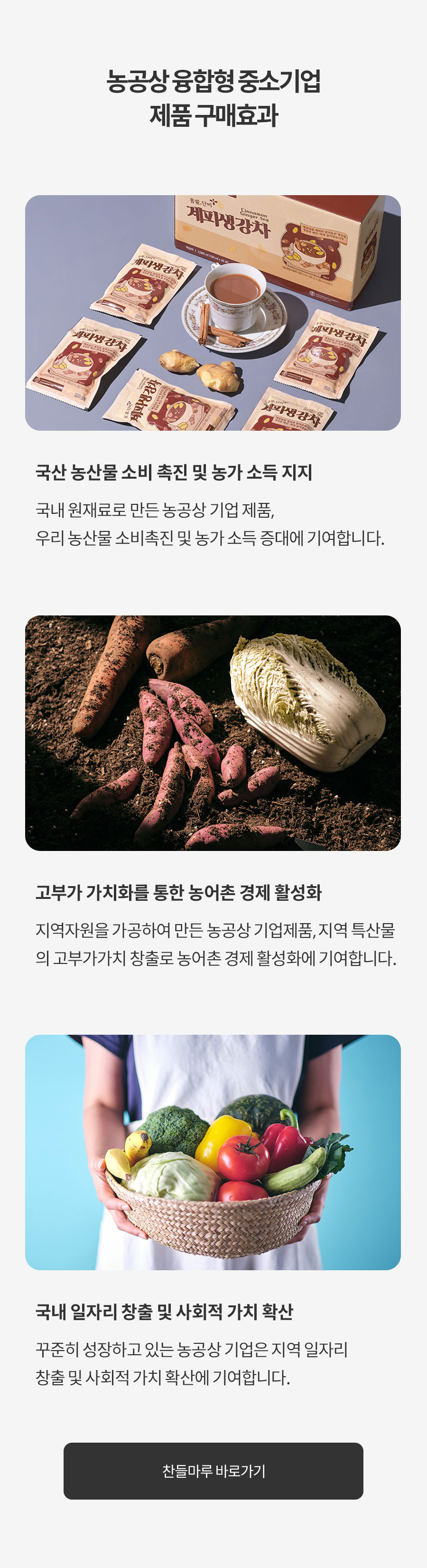 농공상 융합형 중소기업 제품 구매 효과